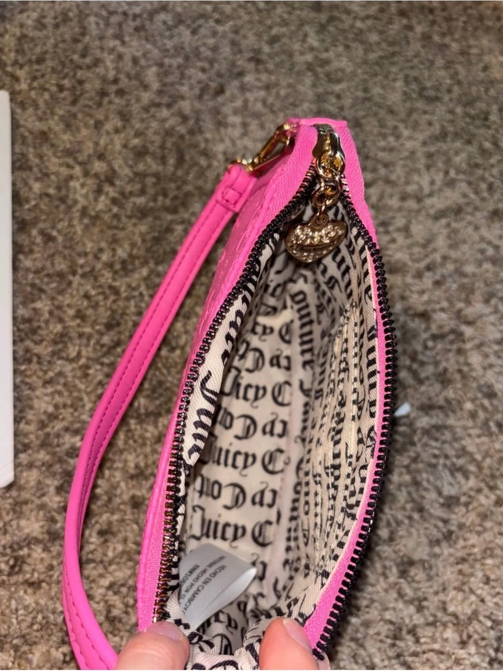 Juicy Couture Pink Upgrade U Mini Wristlet